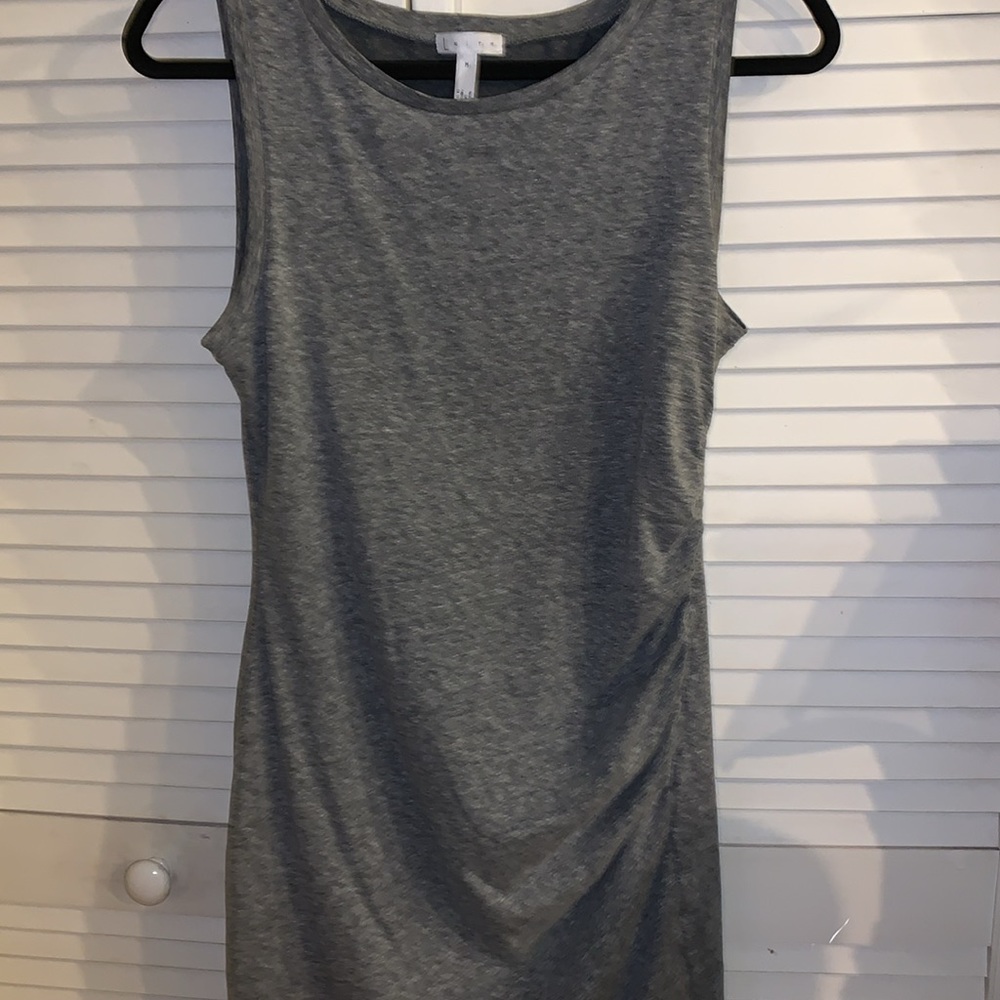 Leith Zenna Ruched Bodycon Tank Dress